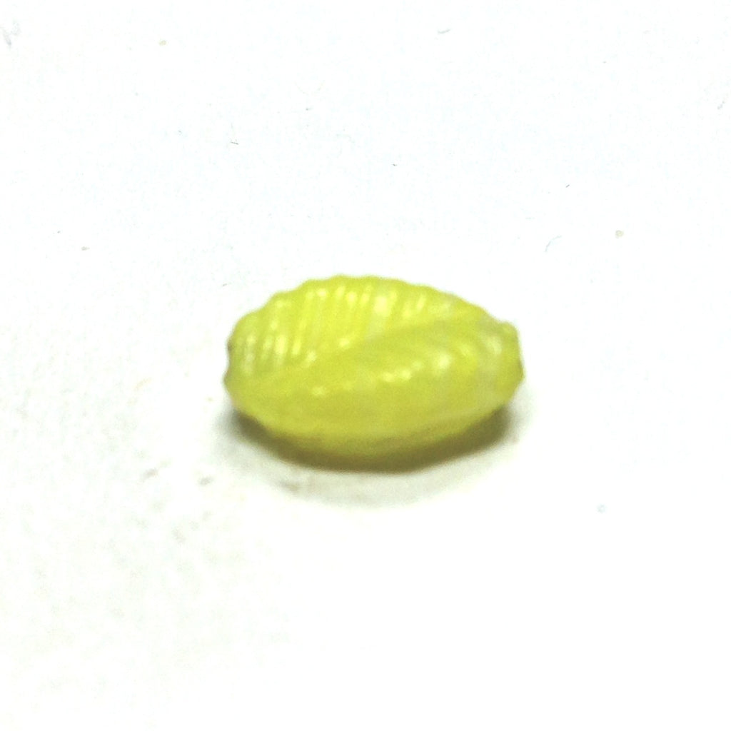 19X12MM Yellow Glass Leaf Bead (36 pieces)