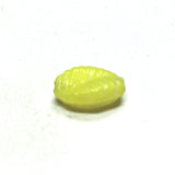 10X7MM Yellow Glass Leaf Bead (72 pieces)