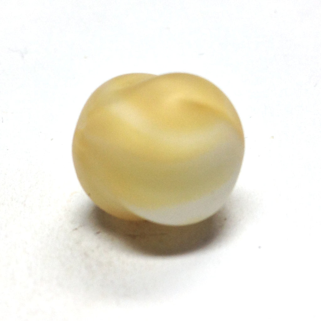 15MM Beige Glass Nugget Bead (36 pieces)