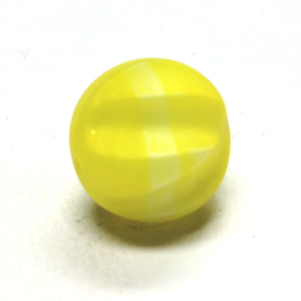 15MM Yellow Glass Nugget Bead (36 pieces)