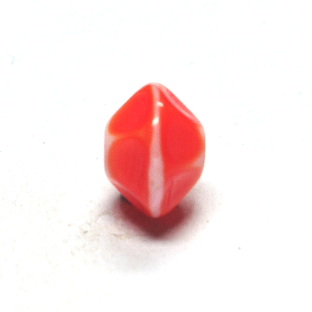 12MM Coral Glass Faceted Rondel Bead (36 pieces)