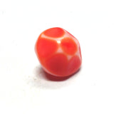12MM Coral Glass Faceted Rondel Bead (36 pieces)
