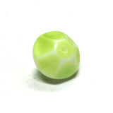 12MM Green Glass Faceted Rondel Bead (36 pieces)