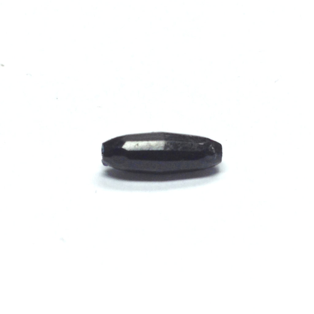 11X4MM Black Faceted Oval (144 pieces)