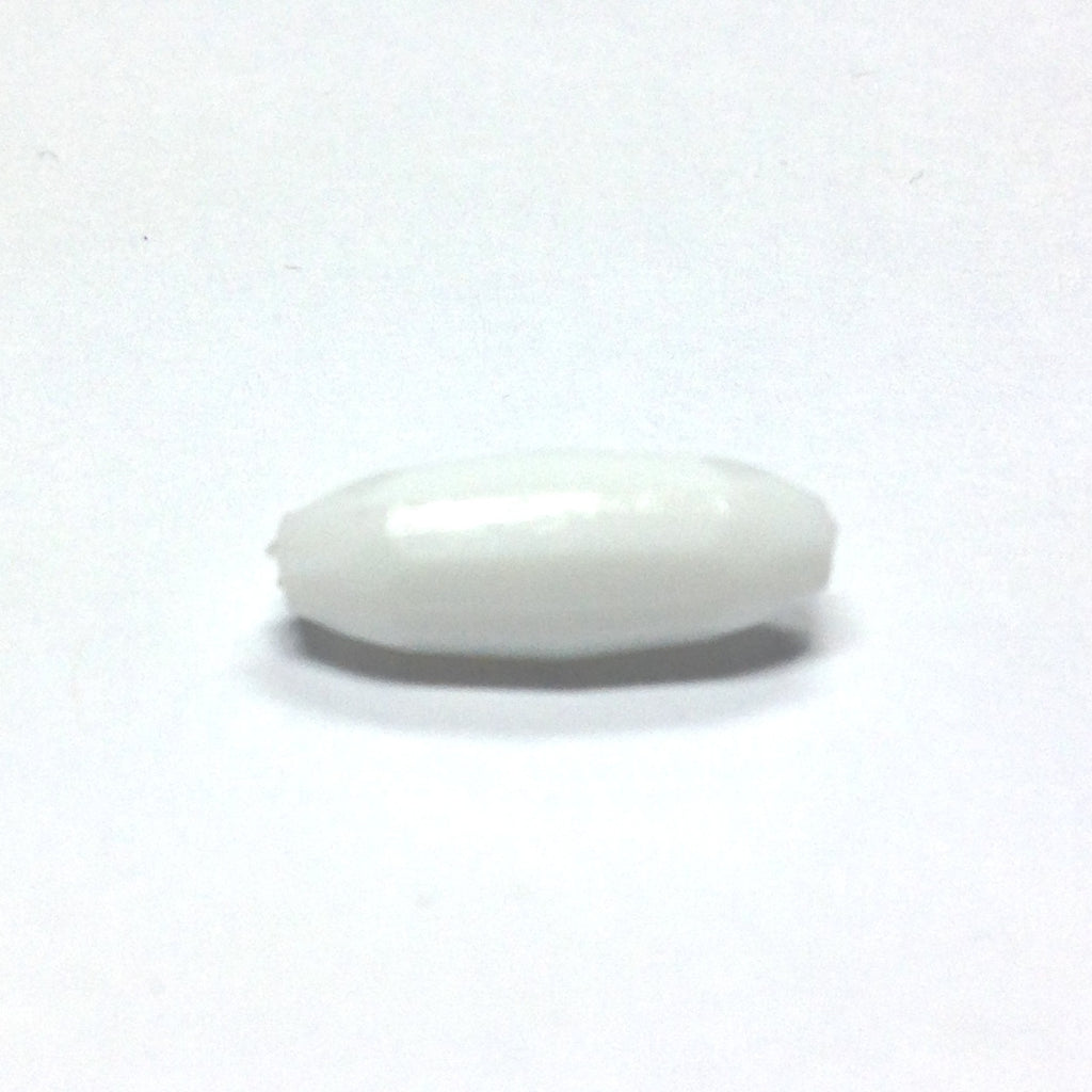 13X5MM White Faceted Oval Bead (144 pieces)