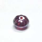 10MM Ruby Red Luster Glass Fluted Rondel Bead (100 pieces)