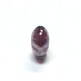 10MM Ruby Red Luster Glass Fluted Rondel Bead (100 pieces)