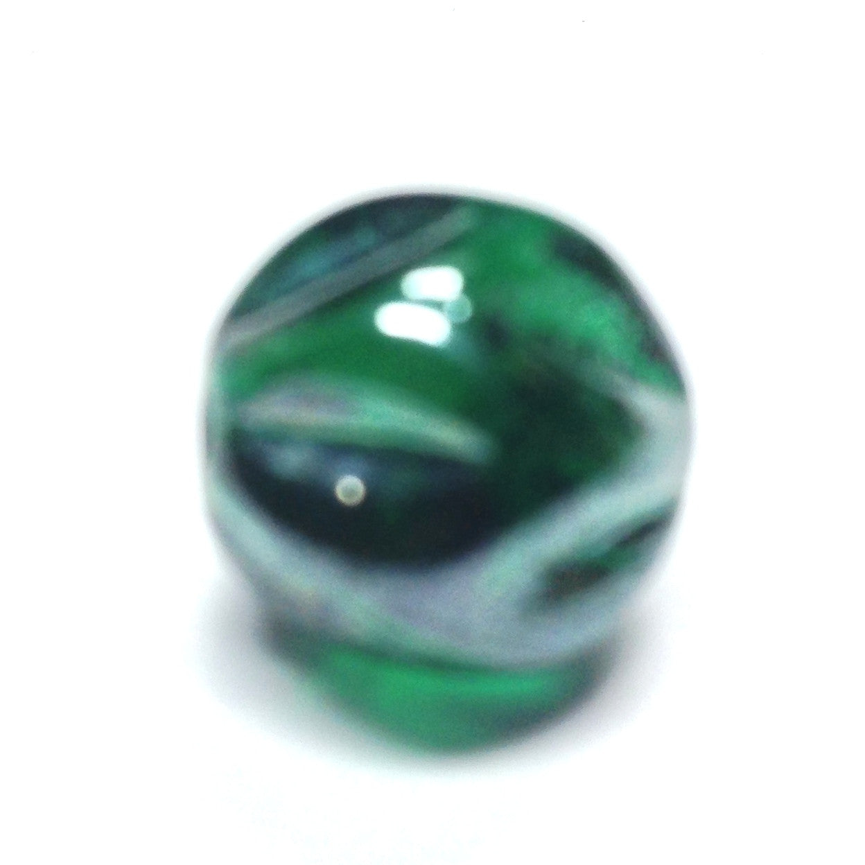 8MM Emerald Green Luster Nugget Bead (72 pieces)