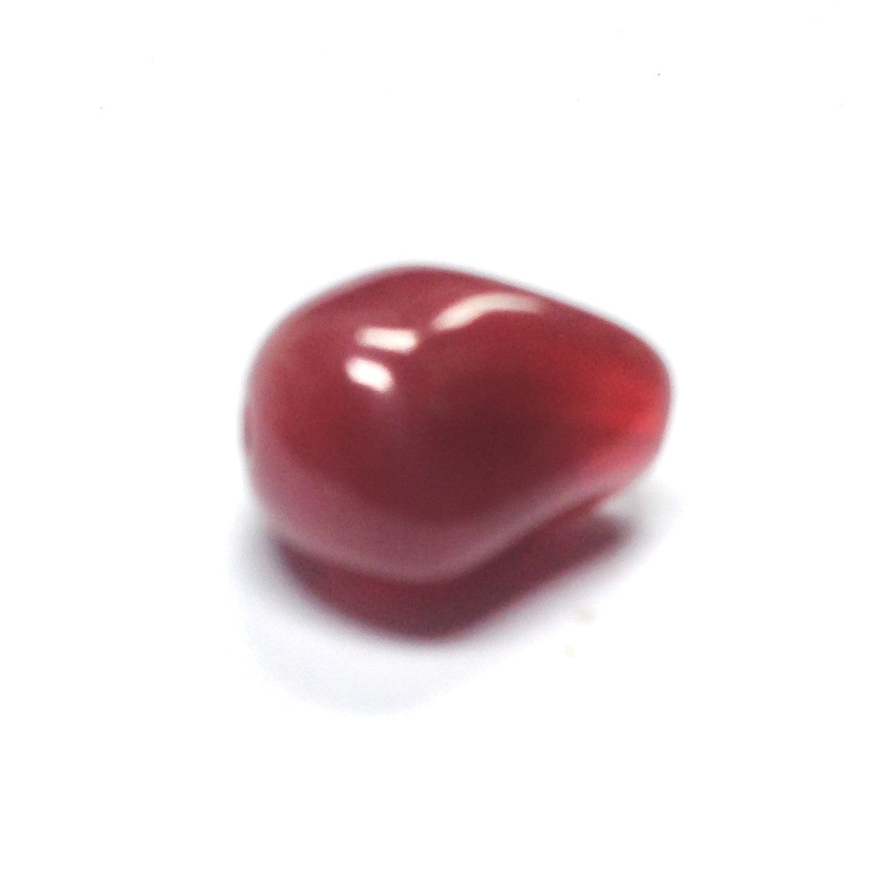 Small Carnelian Glass Nugget Bead (72 pieces)