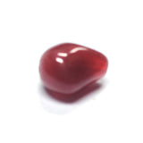 Large Carnelian Glass Nugget Bead (24 pieces)