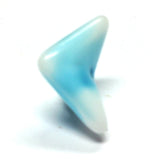 Aqua Glass Interlock Bead (36 pieces)