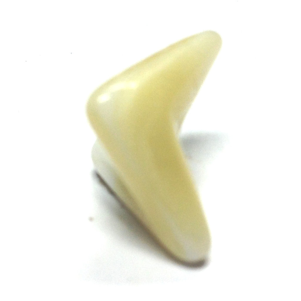 Beige Glass Interlock Bead (36 pieces)