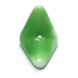 Green Glass Interlock Bead (36 pieces)