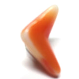 Orange Glass Interlock Bead (36 pieces)