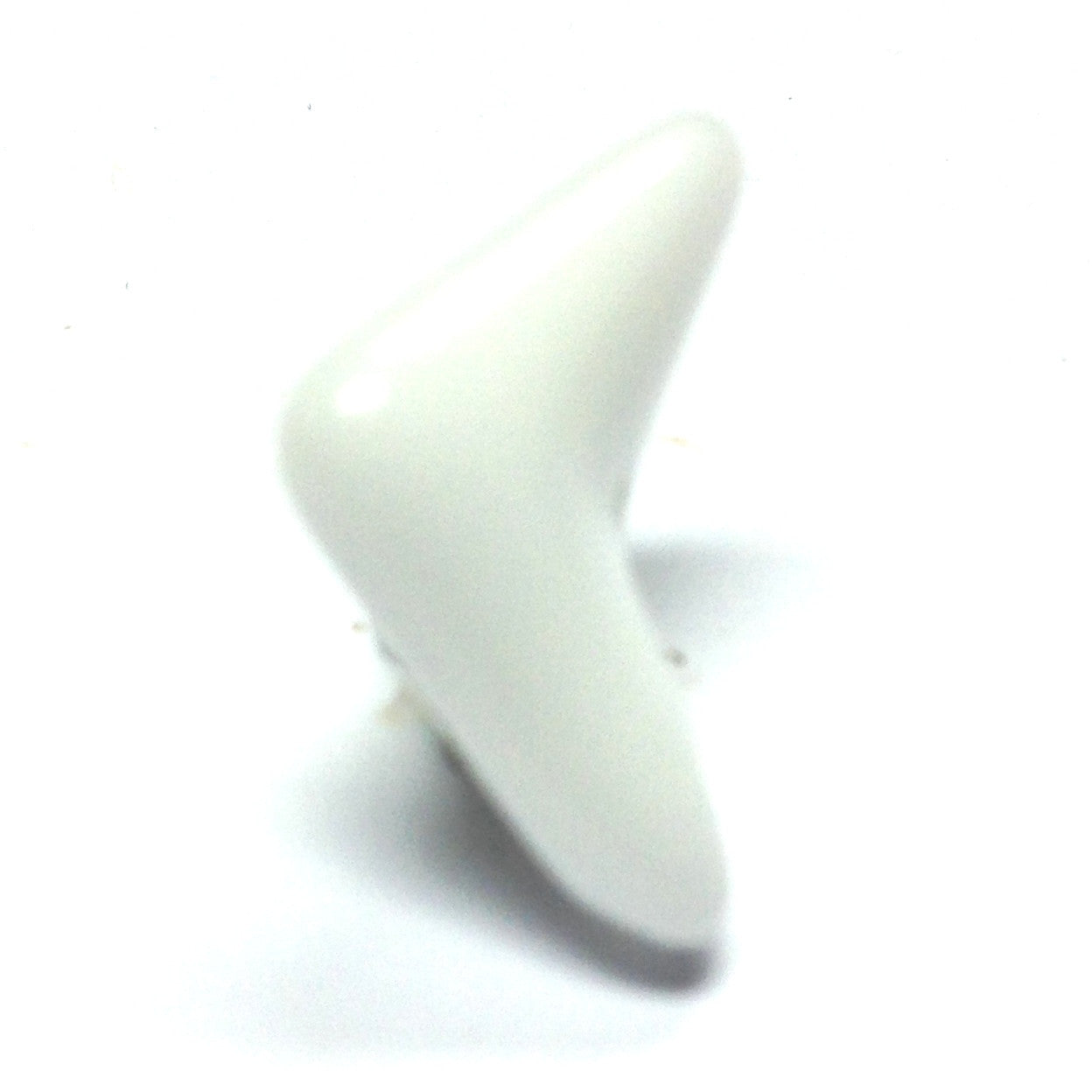 White Glass Interlock Bead (36 pieces)