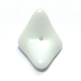 White Glass Interlock Bead (36 pieces)