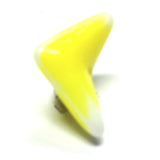 Yellow Glass Interlock Bead (36 pieces)