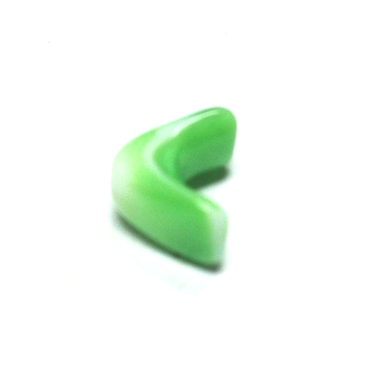 11MM Green/White Glass Interlock Bead (72 pieces)