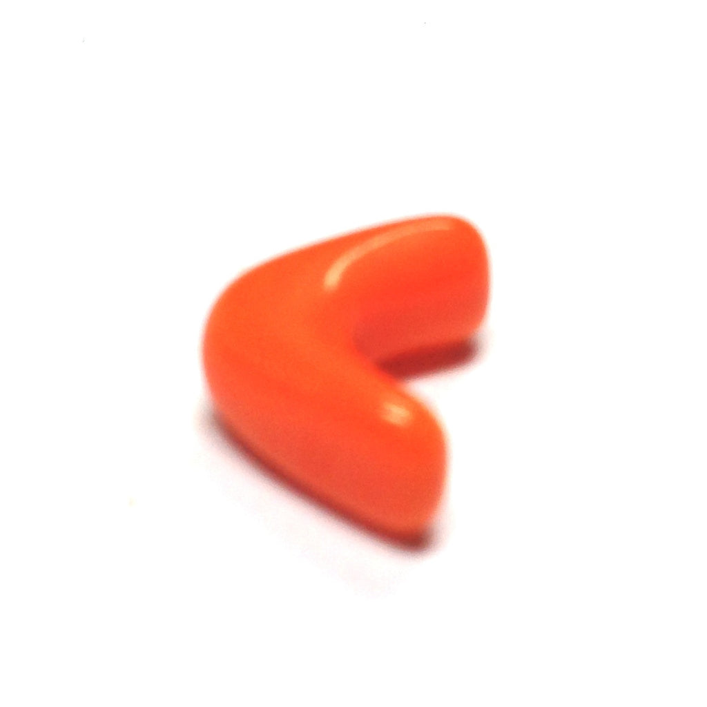 11MM Orange Glass Interlock Bead (72 pieces)
