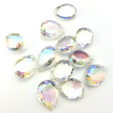 13X8MM Crystal Ab Faceted Glass Pear Drop (144 pieces)