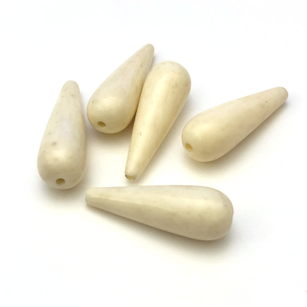 30X10MM "Antique Ivory"Pear Bead (36 pieces)