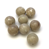 14MM Beige "Granite" Beads (72 pieces)