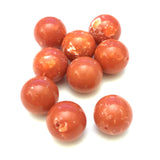 16MM Coral "Granite" Beads (72 pieces)