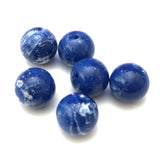 14MM Lapis "Granite" Beads (72 pieces)