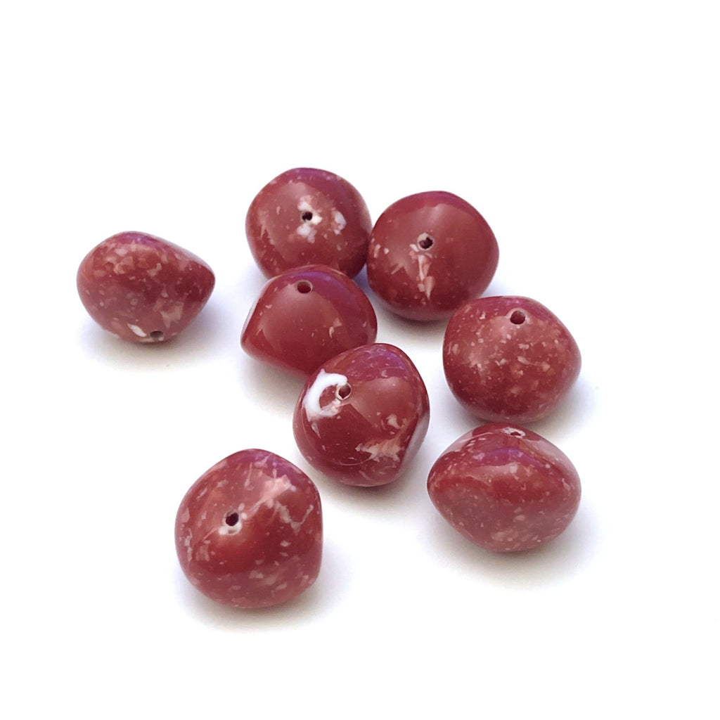 14X18MM Carnelian "Granite" Baroque Bead (36 pieces)