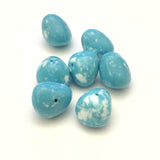 14X18MM Turquoise "Granite" Baroque Beads (36 pieces)