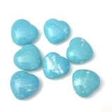 15MM Turquoise "Granite" Heart Bead (72 pieces)