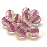 10MM Crystal Purple/Gold "Spiked" Bead (144 pieces)