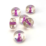 12X7MM Crystal Purple/Gold "Spiked" Rondel Bead (144 pieces)