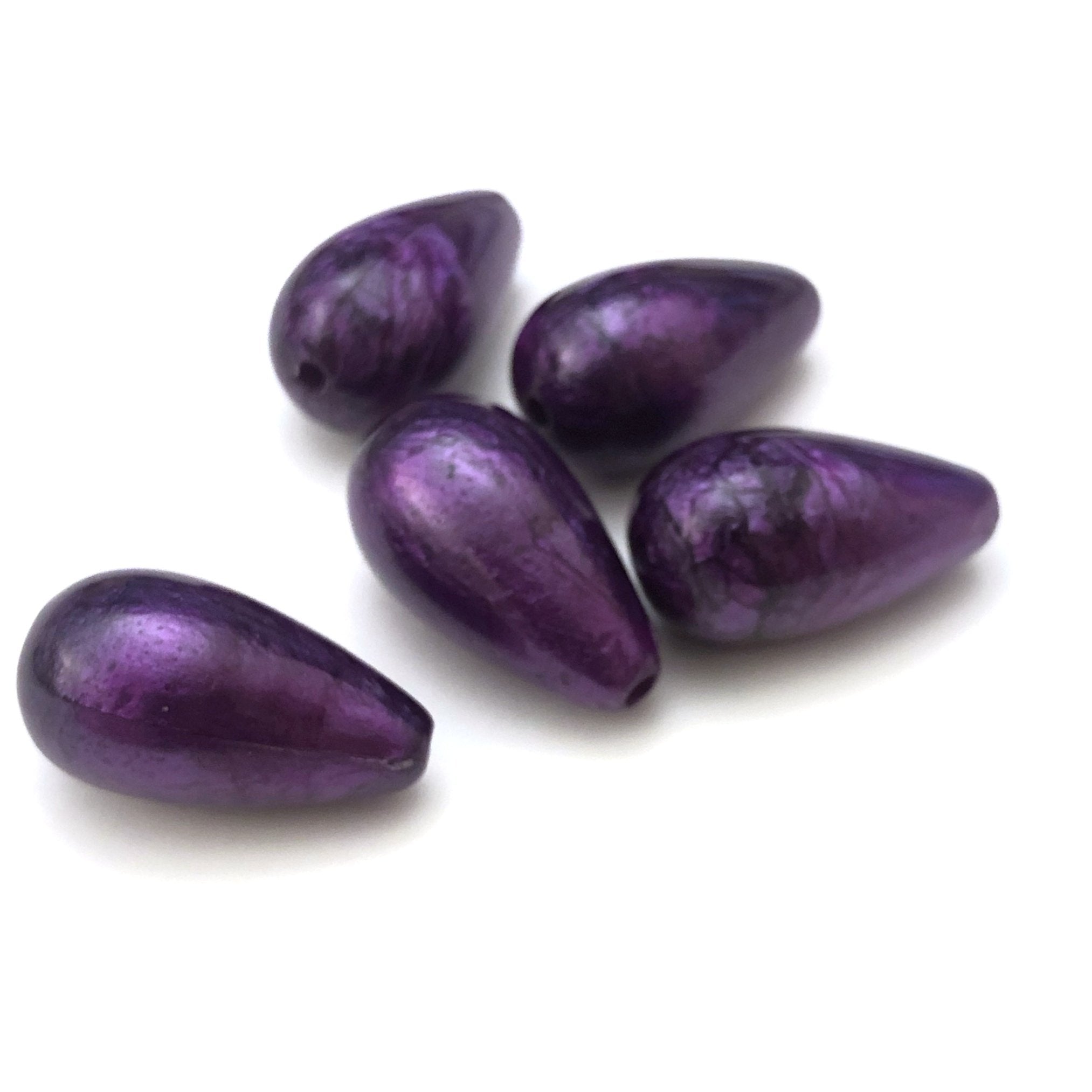 20X11MM Purple"Zenith"Pear Bead (72 pieces)