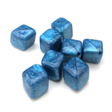 16MM Blue"Zenith"Diagonal Cube Bead (72 pieces)