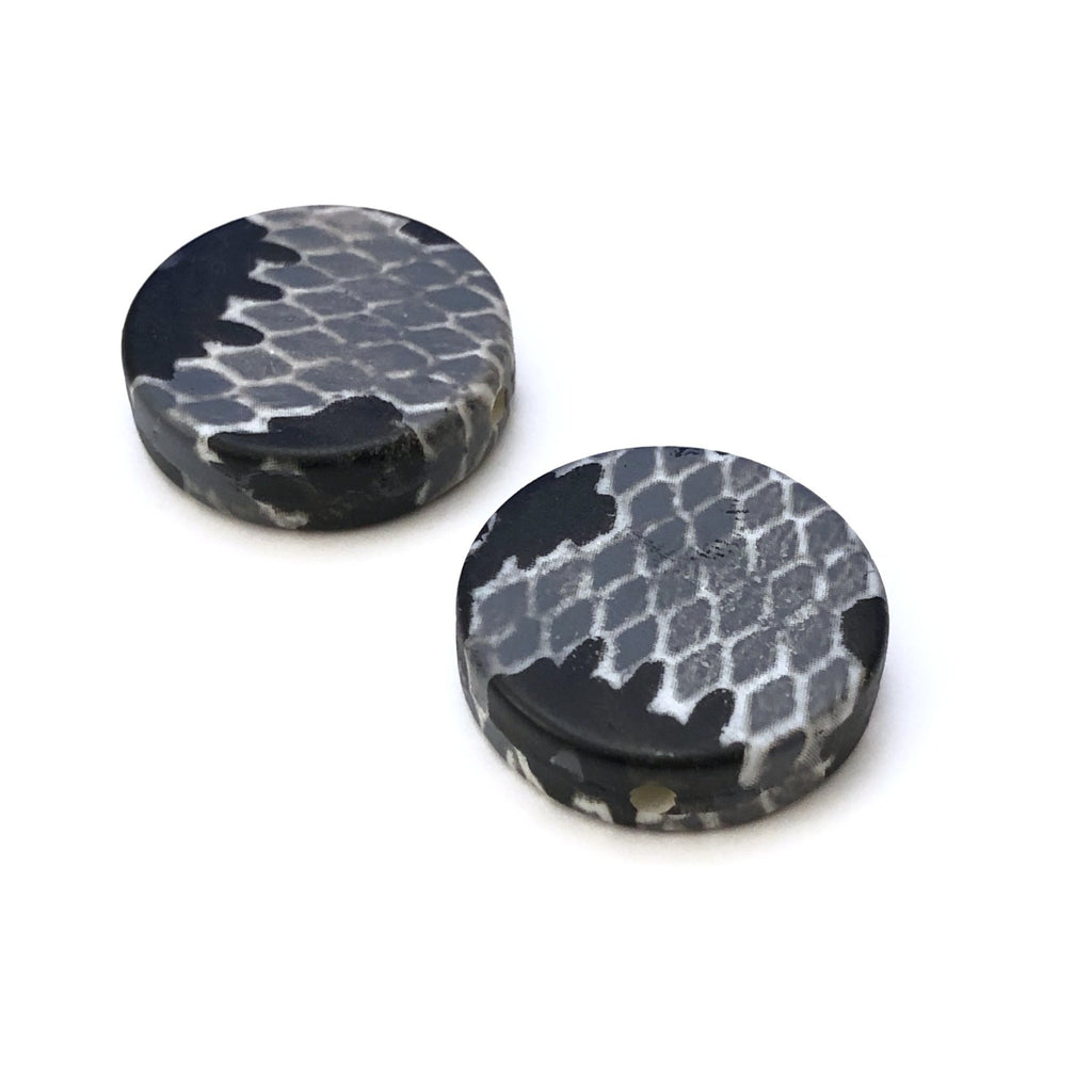 21MM Snakeskin Disc Bead (36 pieces)