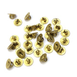 5.5MM Raw Brass Button Shank (500 pieces)