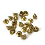 6MM Raw Brass Button Shank (Cup) (500 pieces)