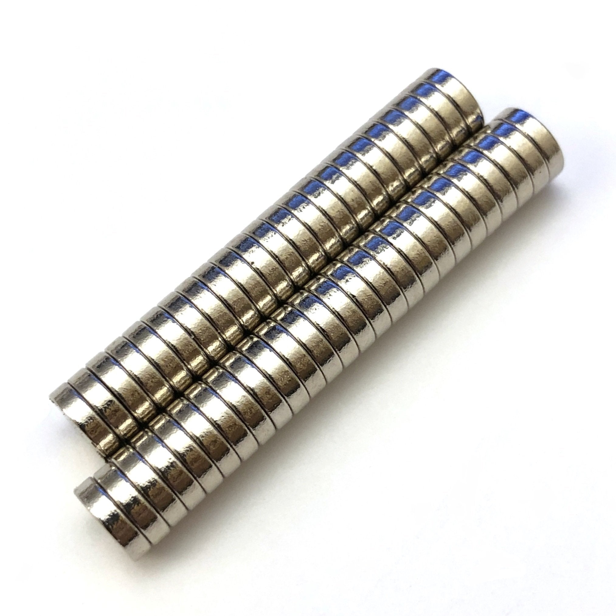 6X1.5MM Nickel Plated Magnets (50 pieces)