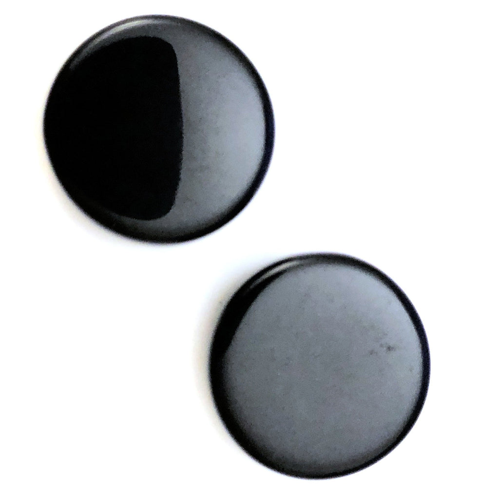30MM Black Disc Bead (24 pieces)