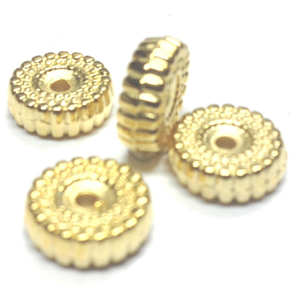 3X10MM Hamilton Gold Rondel Bead (144 pieces)
