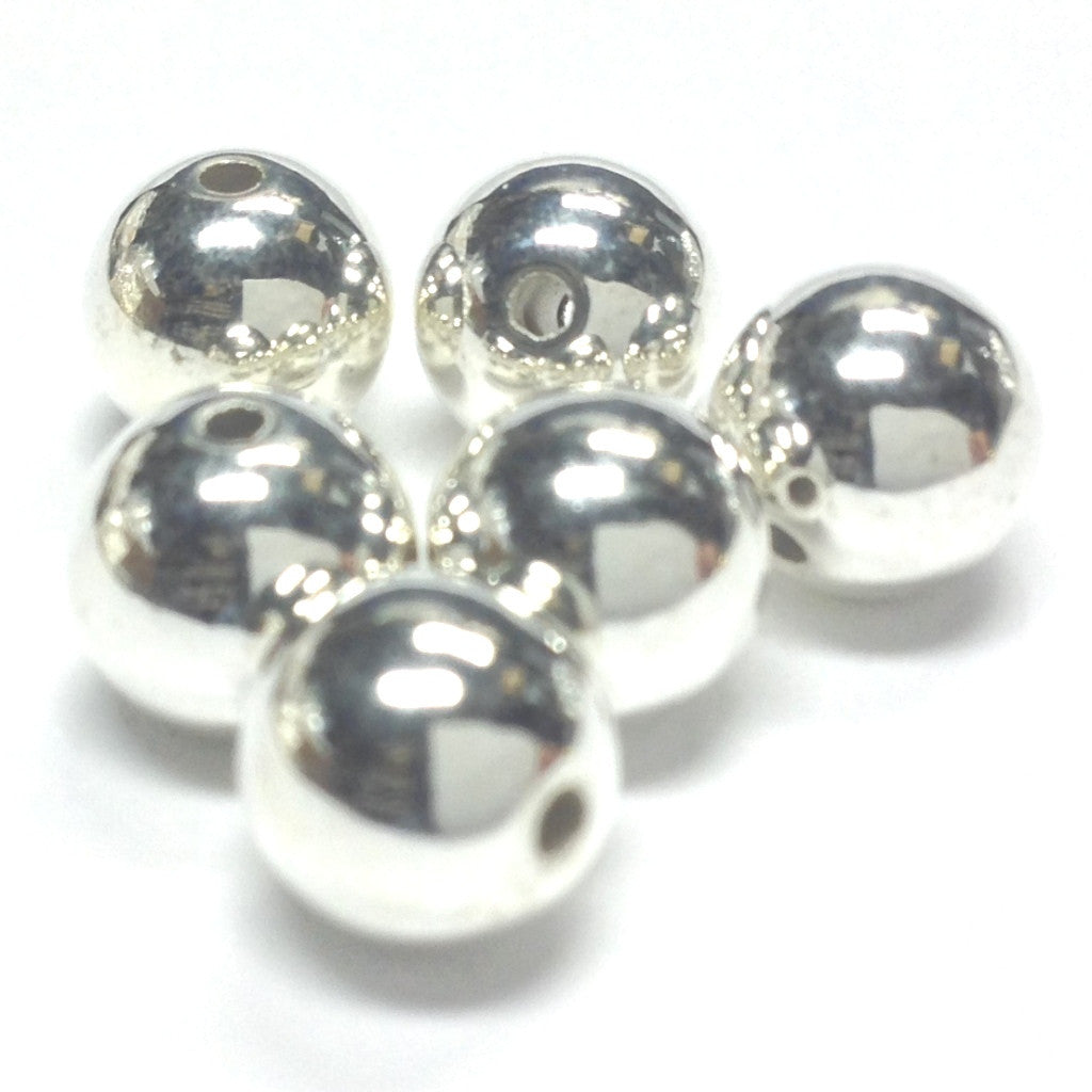 3MM Silver Plated Round Bead (500 pieces)