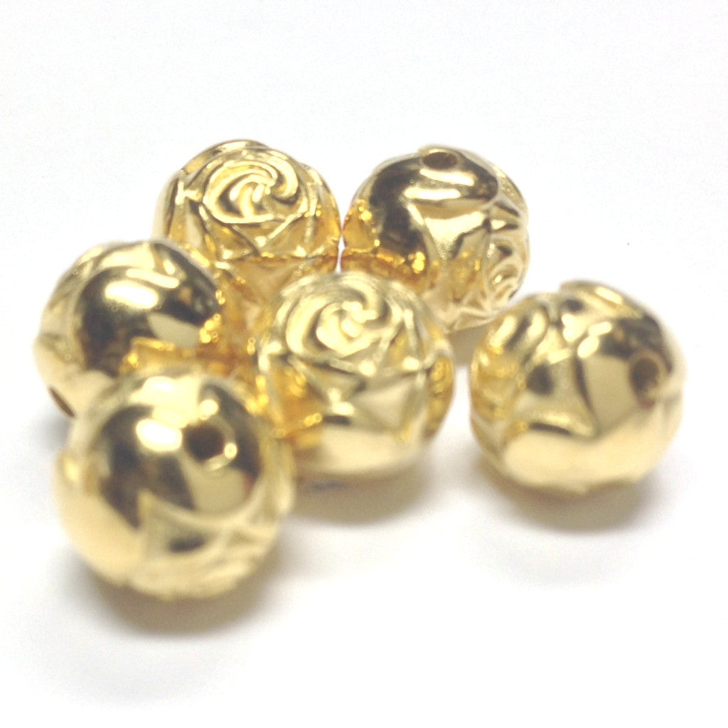 6MM Hamilton Gold Rosebud Bead (144 pieces)