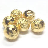 9MM Rosebud Bead Hamilton Gold Bead (72 pieces)