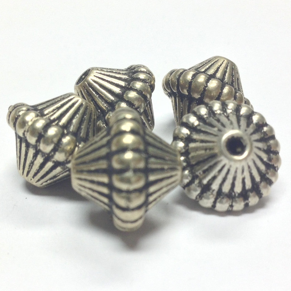 9MM Antique Silver Mushroom Bead (72 pieces)