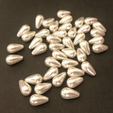 18X10MM Pearshape White Pearl 1-Hole Drops (144 pieces)