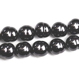 8MM Baroque Black Glass Pearl Bead 30" (1 piece)