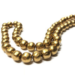 8MM Clio Gold Baroque Glass Beads 15" (1 string)