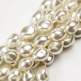 8X10MM Kiska Pearl Baroque Bead 16"