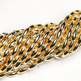 4X8MM Gold Oval Beads 60"